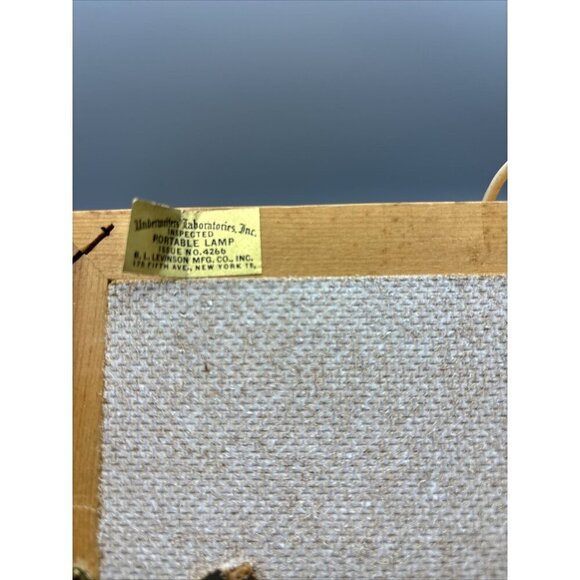 Vtg Little Miss Muffet Night Light Lamp Levinson Underwriters Lab Electric 7x7 - Picture 7 of 7